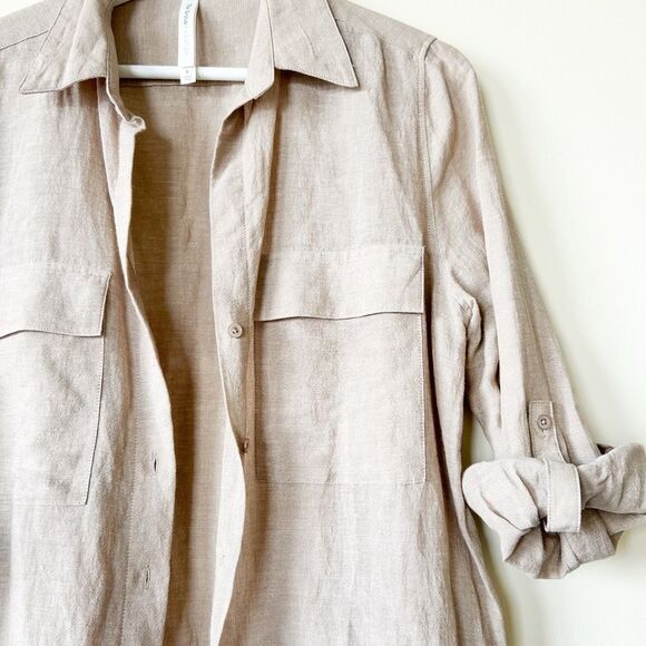 Babaton Utility Linen Blend Shirt - Picture 10 of 11